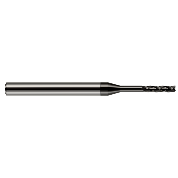 Harvey Tool Miniature End Mill - 3 Flute - Square, 0.2500" (1/4), Finish - Machining: Amorphous Diamond 10116